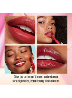 KAJA Lip Gloss - Heart Melter | High-shine, Glossy Finish, Peppy Pink Nude, Moisturize, 05 Hunny Bun, 0.04 Oz  - Image 4