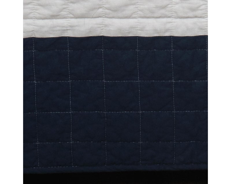 Lush Decor New Berlin Quilt Striped Pattern 2 Piece Bedding Set, Twin, Navy & White - Image 4