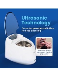 iSONIC iSonic F3900 Ultrasonic Denture/Aligner/Retainer Cleaner for all dental and sleep apnea appliances, 110V 20W (tank no longer removable) , White , 0.4Pt/0.2L  - Image 3