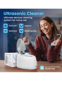 iSONIC iSonic F3900 Ultrasonic Denture/Aligner/Retainer Cleaner for all dental and sleep apnea appliances, 110V 20W (tank no longer removable) , White , 0.4Pt/0.2L  - Image 4