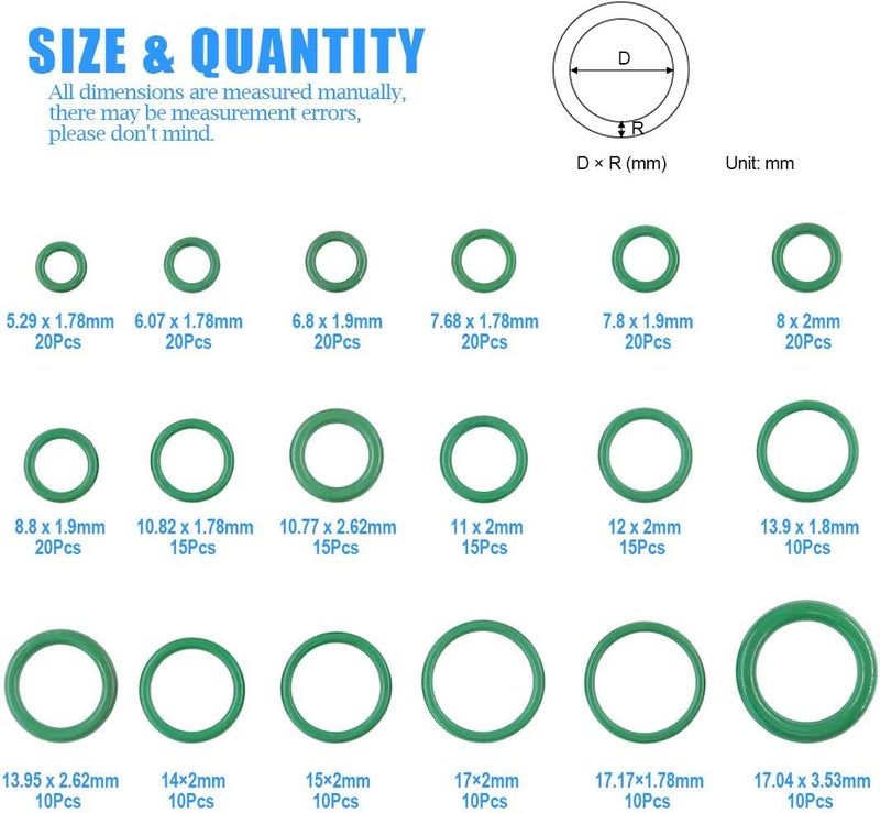 Glarks مجموعة حلقات مطاطية غلركس 270 قطعة - Image 2