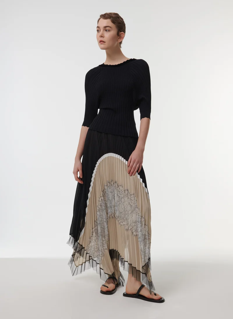 leem Batwing Knitted Top
