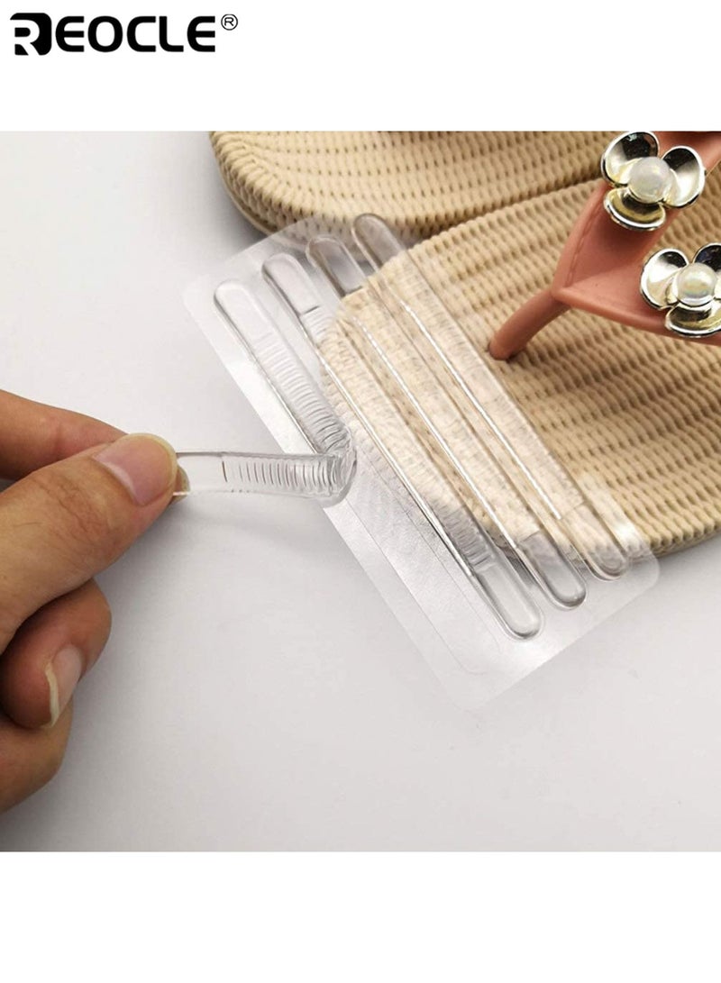 REOCLE 16PCS Shoe Strap Grip Invisible Shoe Inserts for Sling Back Sandals High Heels Sole Pads Pinch Protection Anti-Slip Comfortable Soft Material Fits Most Shoe Sizes Ideal for Women Daily Wear - Image 2