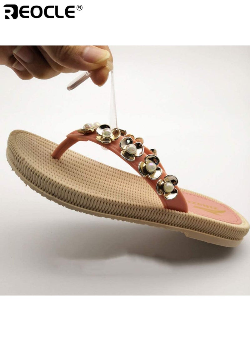 REOCLE 16PCS Shoe Strap Grip Invisible Shoe Inserts for Sling Back Sandals High Heels Sole Pads Pinch Protection Anti-Slip Comfortable Soft Material Fits Most Shoe Sizes Ideal for Women Daily Wear - Image 3