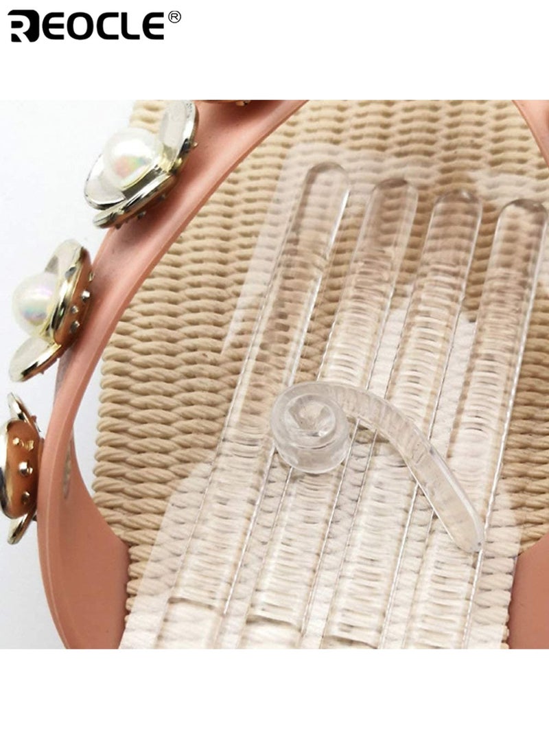 REOCLE 16PCS Shoe Strap Grip Invisible Shoe Inserts for Sling Back Sandals High Heels Sole Pads Pinch Protection Anti-Slip Comfortable Soft Material Fits Most Shoe Sizes Ideal for Women Daily Wear - Image 4