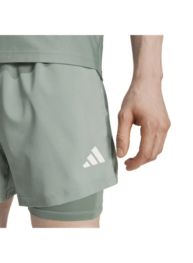 adidas Originals adidas OTR B S 2in1 M Green Running SHORTS for Men - XS