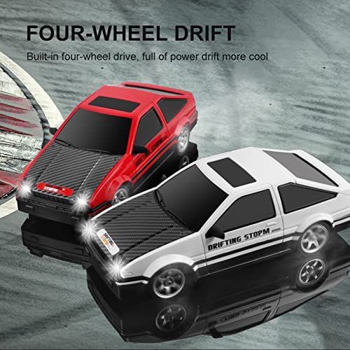 GoolRC RC Drift Car, 1:16 Scale Remote Control Car, 4WD RC Cars, 30KM/H High Speed RC Racing Car with LED Lights and Drifting Tire for Kids and Adults (Red) - Image 2