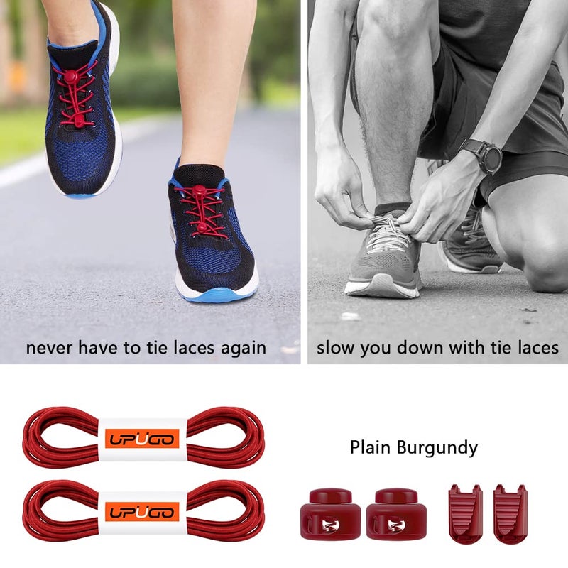 UpUGo Elastic Shoe Laces, No Tie Shoe Laces Tieless for Kids, Adults, Elderly, One Size Fit All - Image 2