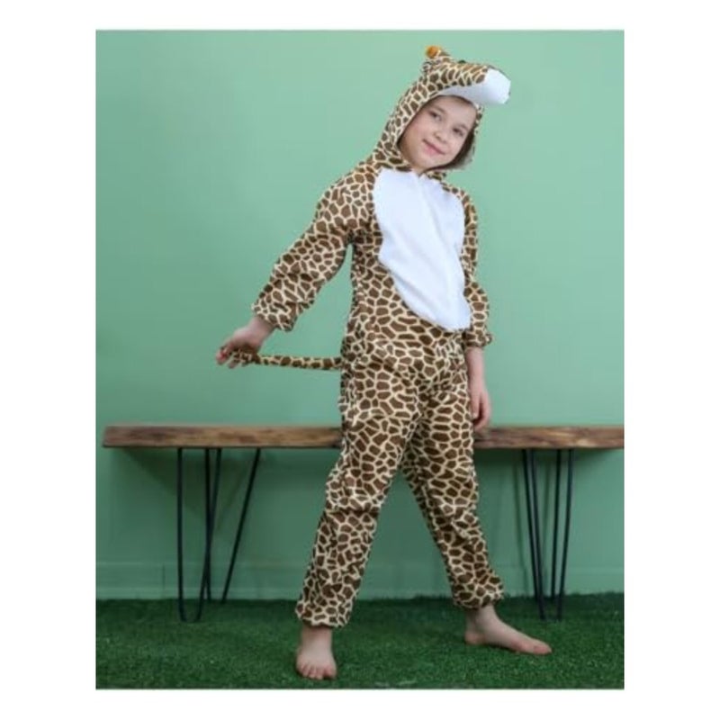 Giraffe Jumpsuit with Hood, Animal Fancy Dress, Party Outfit - Image 2