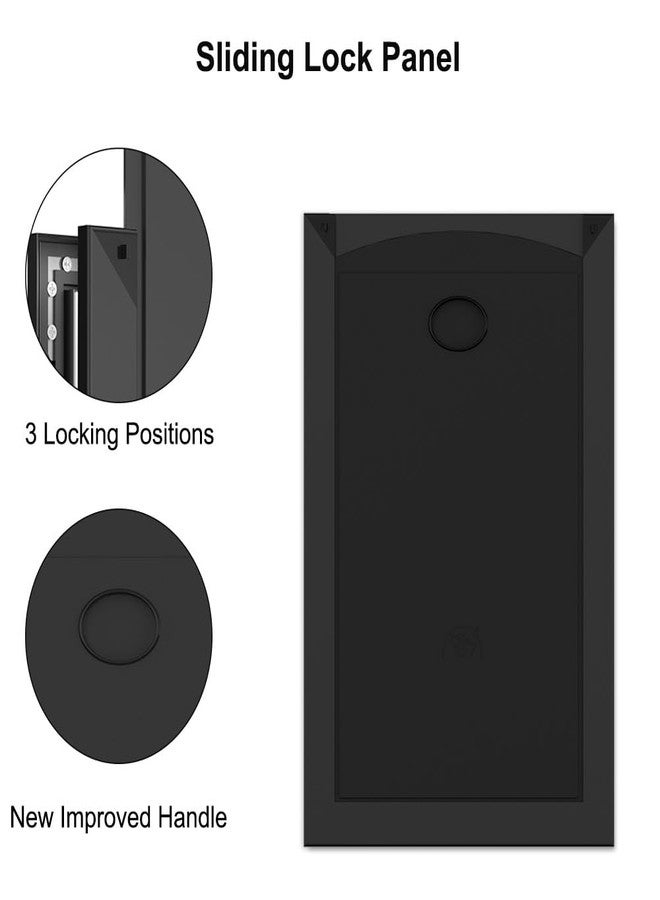MAVRICPOWER [MAVRICPOWER] Aluminum Medium Dog Door with 2 Sliding Lock Panels, Doggie Door for Exterme Weahter, Never Rust Pet Door for Small Dogs Up to 30 lbs - Image 3