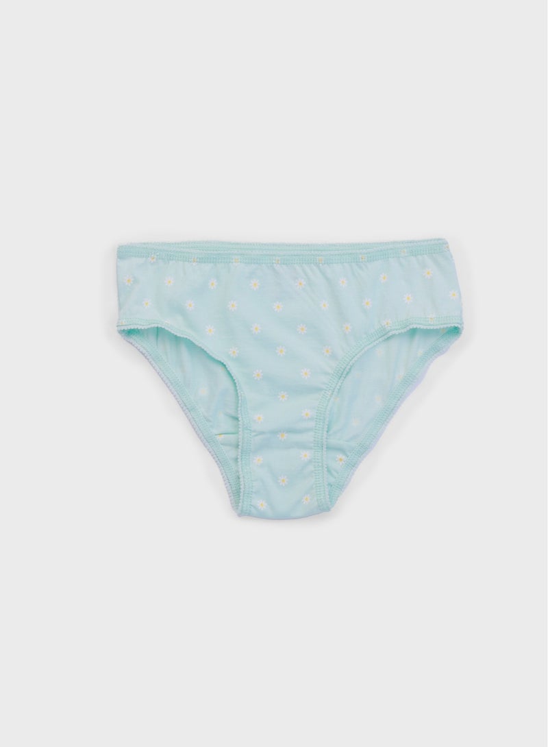 nuego Kids Girls Breathable Brief Pack of 3 Made of Pure Cotton Fabric - Image 1