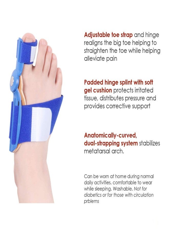 DIALDRCARE ضمادات تقويم العظام لعلاج إبهام القدم من ديالدركير، للرجال والنساء، غير سامة (2)، مقاس واحد - Image 4