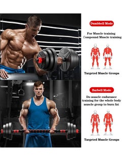 Toshionics Adjustable Weightlifting Dumbbells Set with Non-Slip Rod and Barbells for Home Gym Exercise  - Image 4