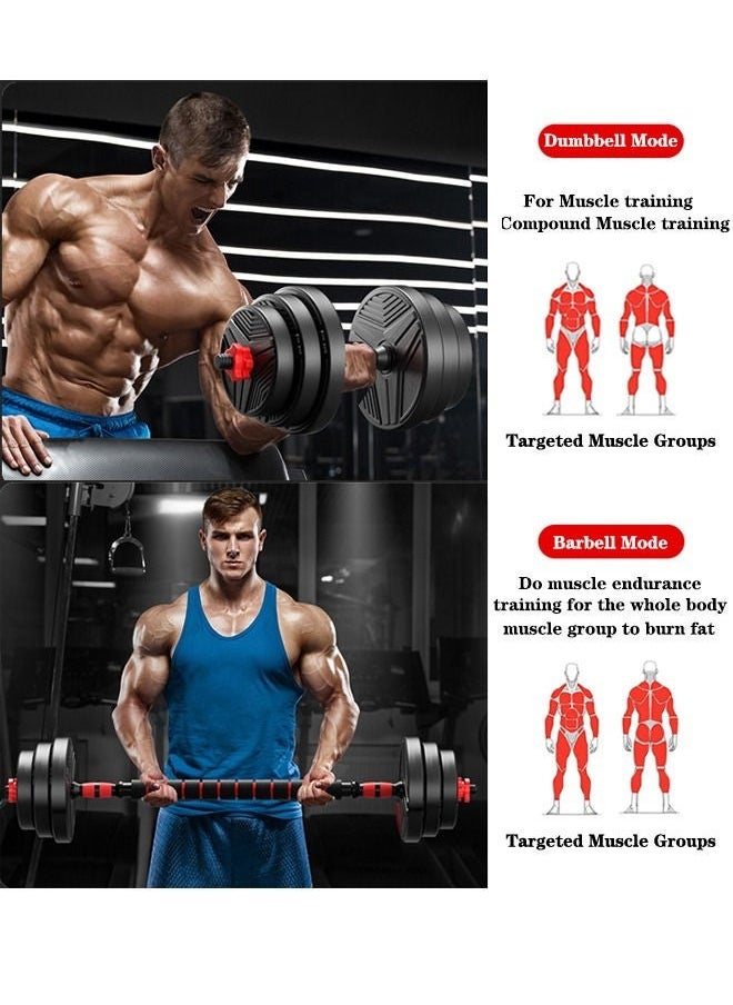 Toshionics - Adjustable Weightlifting Dumbbells Set with Non-Slip Rod and Barbells for Home Gym Exercise - Image 1