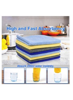 Microfiber Cleaning Cloths All-Purpose Soft Highly Absorbent Streak Free  Wash Cloth for House Kitchen Car Window Multi-function