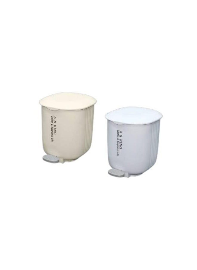 ARTLOOK Multi-colored plastic wastebasket 