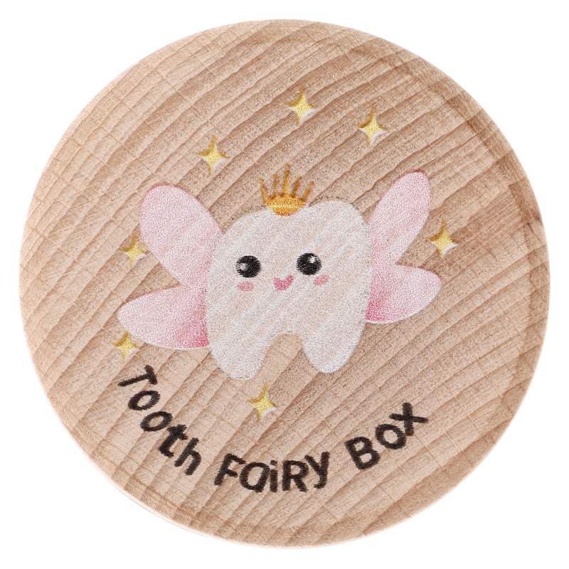 First Tooth Collection Container, Safe Wood Keepsake Box for Baby Teeth Storage - Image 5