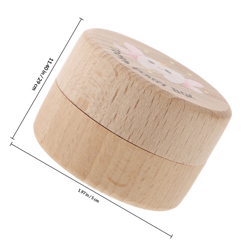 First Tooth Collection Container, Safe Wood Keepsake Box for Baby Teeth Storage - Image 2