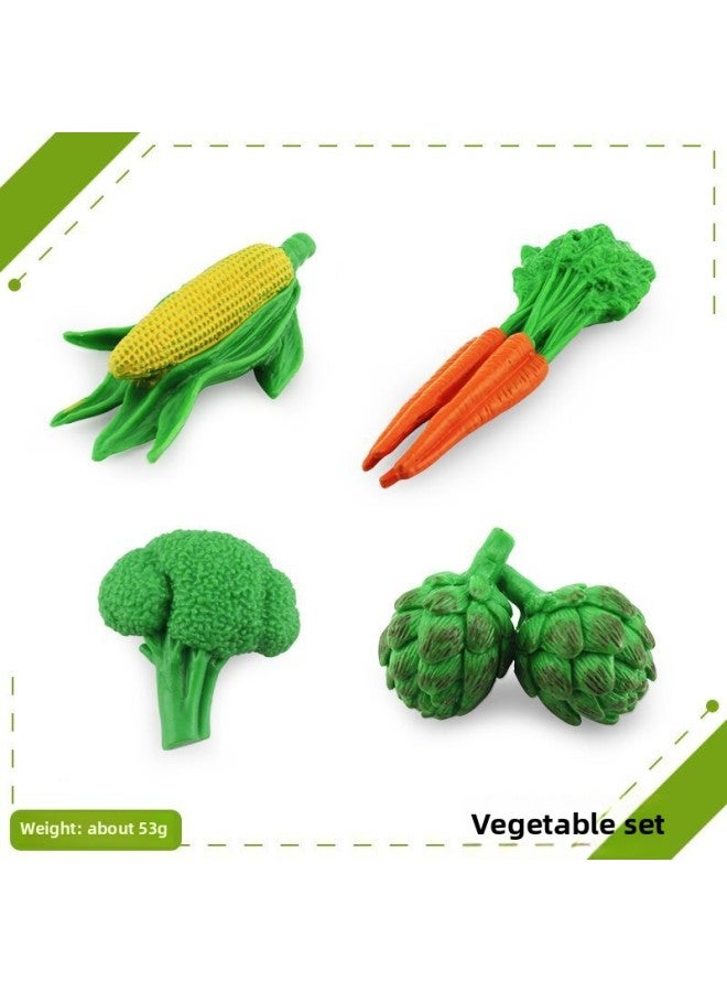 Simulation Fruit And Vegetable Suit For Apple Pear Orange Banana Carrot Corn Broccoli Artichoke Desktop Toy-Specifications:BL-1209 Vegetables 53g  - Image 1