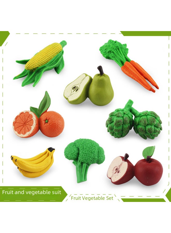 Simulation Fruit And Vegetable Suit For Apple Pear Orange Banana Carrot Corn Broccoli Artichoke Desktop Toy-Specifications:BL-1209 Vegetables 53g  - Image 3
