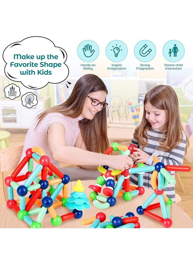 TEC TAVAKKAL Magnetic Sticks Building Blocks for Kids Toys for Girls | Magnetic Toys for Boys Age 3+ Year 4 5 6 7 8 10 12 14 Old Educational Stem Learning Magnet Stick with Balls Game Set (25 PCS) - Image 2