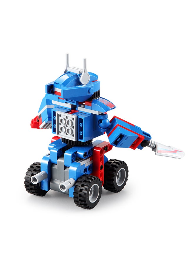 CaDA CaDA 2 in 1 Car Toy Building Blocks Blue & Red Optimus Robot  C52019W 251pcs for +6 Years old  - Image 4