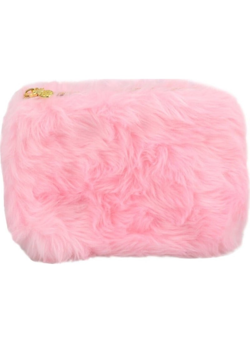 Plush Pink Makeup Bag - pzsku/Z938E6CA0927FB81B4B3DZ/45/_/1728052588/d026db4f-5b61-4443-b92d-f66ed9cbb43c