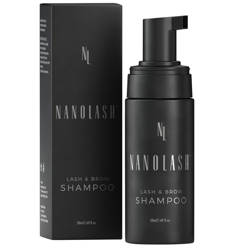 Nanolash Lash Brow Shampoo 50 ml cleansing shampoo for eyelashes and eyebrows eyelash foam eyelash extension cleanser