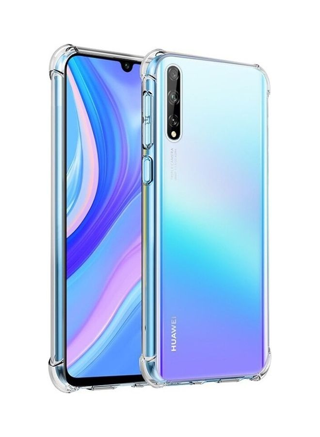 IAF حافظة هواوي Y8p / إنجوي 10s شفافة ناعمة TPU PC امتصاص الصدمات وسادة هوائية حافة مضادة للسقوط غطاء خلفي مرن شفاف 6.3 بوصة