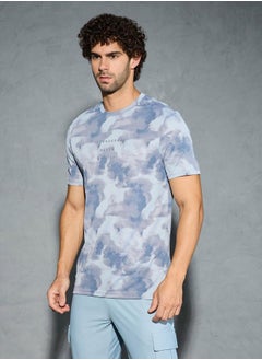 Technosport Men Camouflage Printed Round Neck Regular Fit T-Shirt by Styli  - Image 2