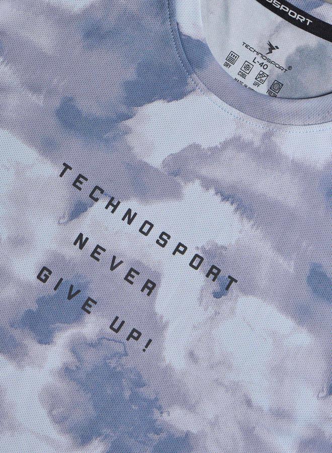 Technosport Men Camouflage Printed Round Neck Regular Fit T-Shirt - Image 4