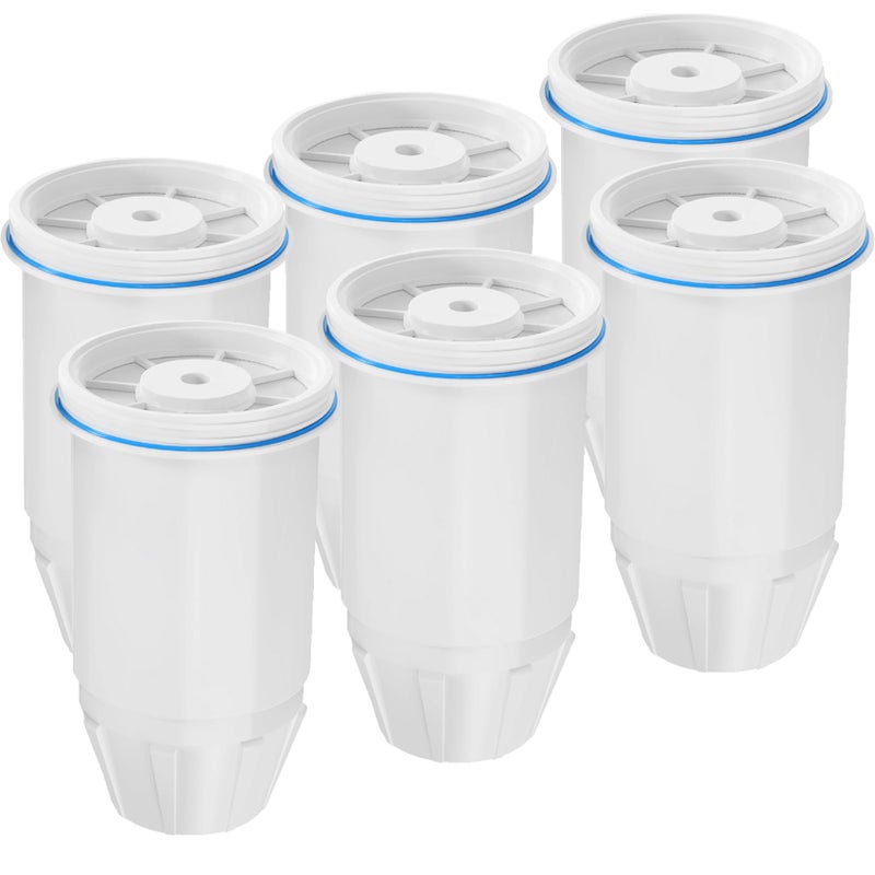 Cobectal Water Filter Replacement for zero Pitchers and Dispenser,fit for ZR-001 ZR-004 ZP-006 ZR-017 ZS-008 Filters, Multi-Stage Filter System Reduce Lead, Chromium, PFOA/PFOS and TDS, 6pack,by Cobectal - Image 1