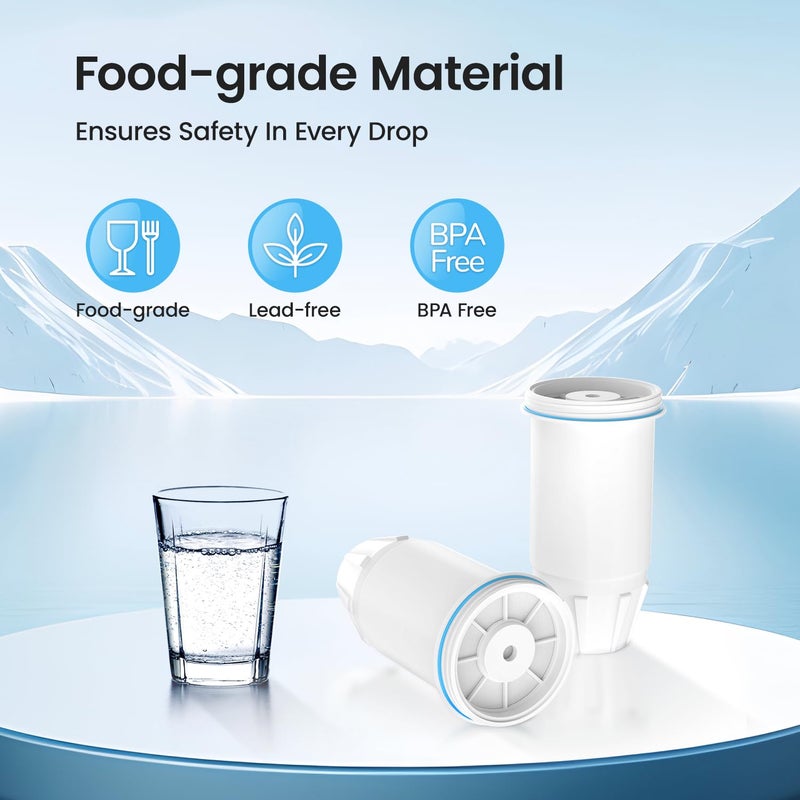 Cobectal Water Filter Replacement for zero Pitchers and Dispenser,fit for ZR-001 ZR-004 ZP-006 ZR-017 ZS-008 Filters, Multi-Stage Filter System Reduce Lead, Chromium, PFOA/PFOS and TDS, 6pack,by Cobectal - Image 3