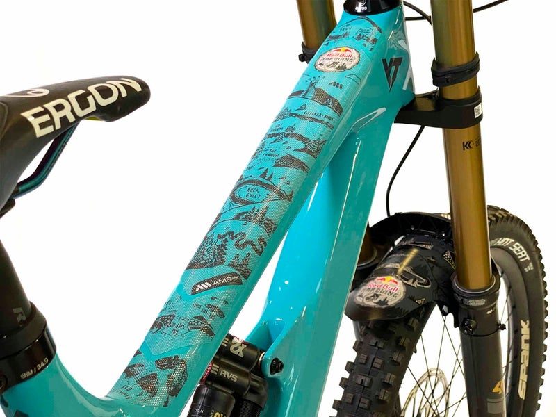 All Mountain Style Bike Frame Protector Extra - Universal Fit, 10-Piece Set for Down Tube, Chainstay, Cable Wear, High-Impact Honeycomb PVC - Image 4