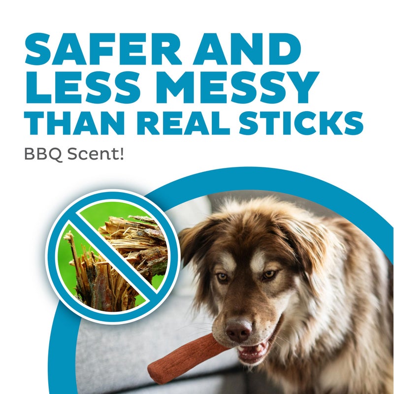 Outward Hound Dogwood Durable Dog Chew Toys, Real Wood & Mesquite, 2-Pack, Medium - Image 3