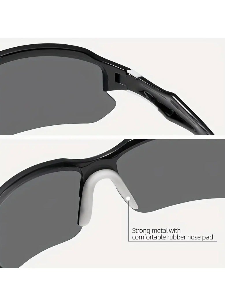 Ucanbe Men’s Fashion Multi‑Sport Protective Glasses – Lightweight Durable Frame for Cycling, Golf, Fishing & Running  - Image 2