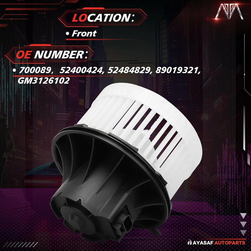 MAYASAF 700089 HVAC Blower Motor Assembly for Chevy and GMC Vehicles - Image 2