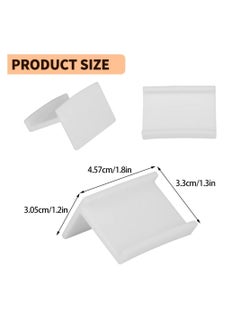 KASTWAVE Hat Hook, Wall Mount Wall Non-marking Sticky Baseball Cap Hook, Can Be Used For Storage Of Glasses, Headphones, Scarves And More For Closet, Bedroom, White (10 Pieces)  - Image 2