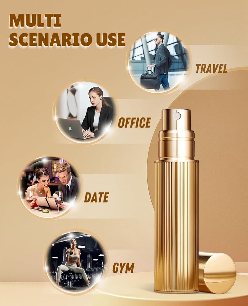 BRARIOS Travel Perfume Atomizer Refillable,Empty Portable Cologne Dispenser,Mini Aftershave Sprayer for Men and Women(Red 5ML) - Image 4
