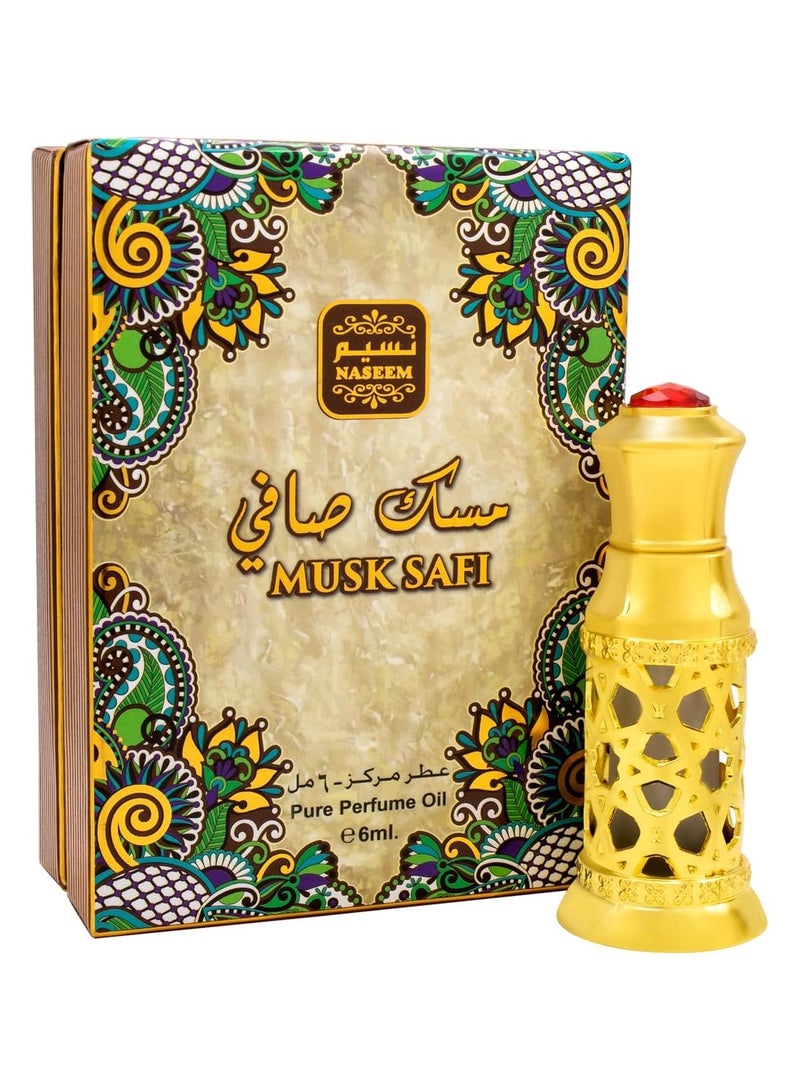 نسيم زيت عطر نسيم مسك صافي، 6 مل، للرجال والنساء | مزيج غني من المسك والعنبر وخشب الصندل، أو دو برفوم | عطر يدوم طويلًا، مضاد للحساسية | رائحة فاخرة خالية من الكحول، لطيفة على البشرة  - Image 1