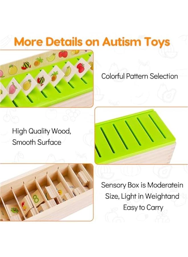 Wooden Montessori Toys for Toddlers 1+ 2 3 4 Year Old Color Shape Matching Sorting Box Preschool Learning Activities Sensory Bin Autism Puzzles for toddlers 1-3 Boys Girls Birthday Gifts - Image 3