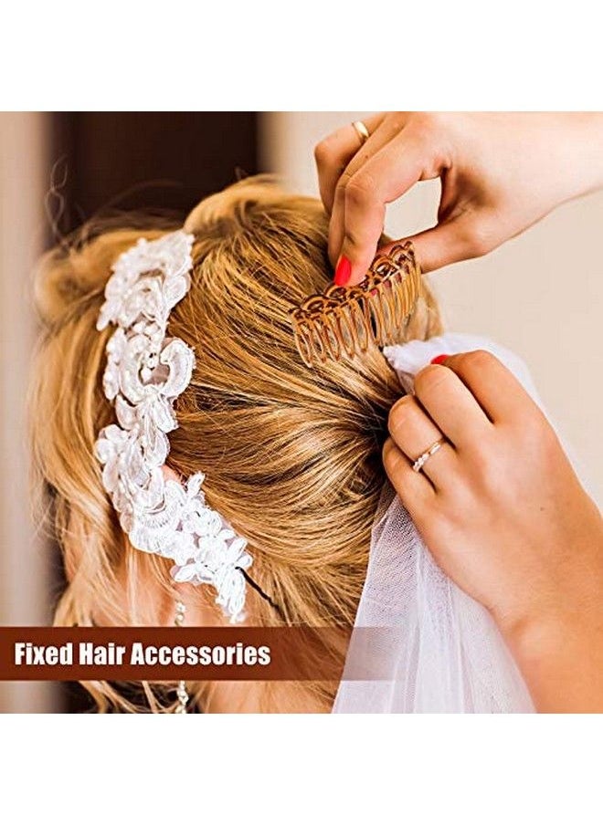 Chuangdi 32 Pieces French Hair Side Combs Set Plastic Twist Comb With Hair Clip Combs Accessories Bridal Wedding Veil Comb For Girls Women (9/11/17/23 Teeth)  - Image 5