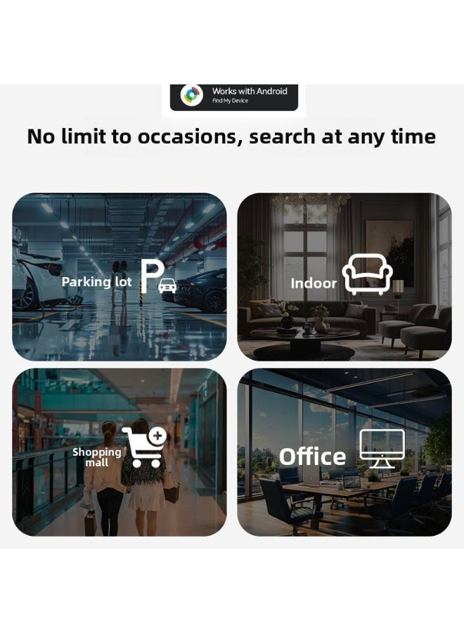 جهاز تعقب العناصر ثنائي النظام - يعمل مع Android وApple، والتتبع الدقيق في الوقت الفعلي، وبنية ABS - Image 4