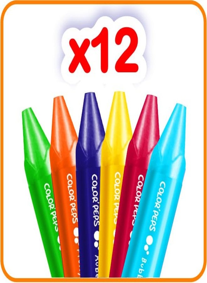 MAPED Kids Colouring Kit|Jumbo Wax CrayonX12;Jumbo Oil Pastels X12|Soft Colors for Little hands|My first Jumbo Colour|Easy Grip Wax Crayon|Ideal for Toddlers & Little creatives|Colours for kids 3+yrs - Image 4