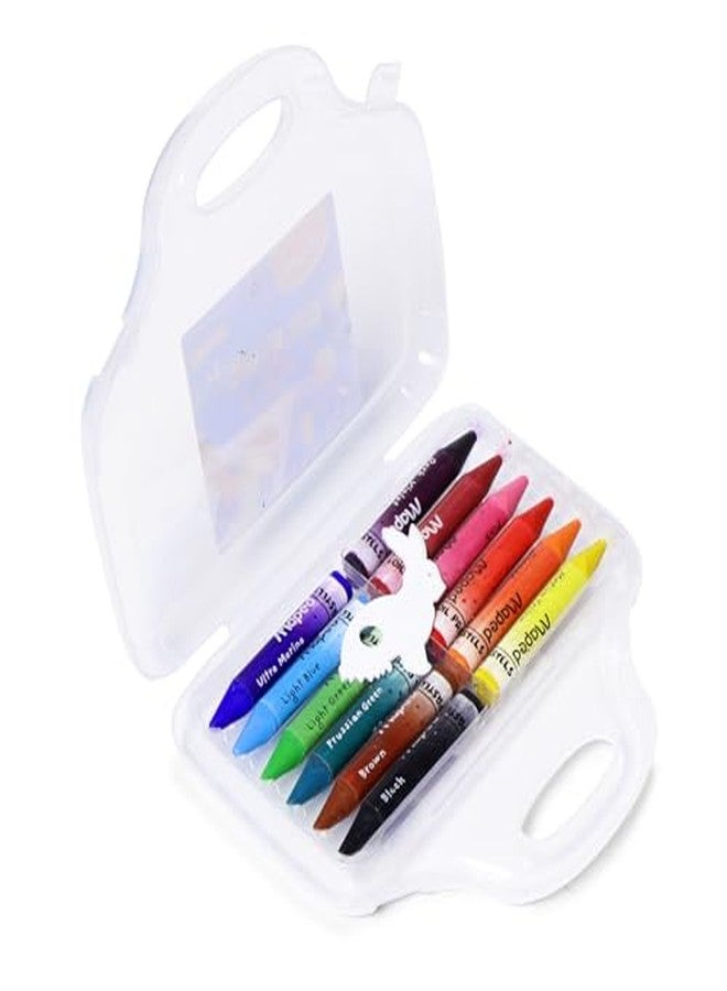 MAPED Kids Colouring Kit|Jumbo Wax CrayonX12;Jumbo Oil Pastels X12|Soft Colors for Little hands|My first Jumbo Colour|Easy Grip Wax Crayon|Ideal for Toddlers & Little creatives|Colours for kids 3+yrs - Image 3