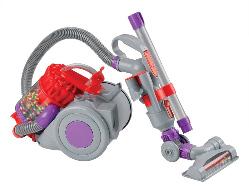 Casdon Dyson DC22 Vacuum Cleaner | Toy Dyson DC22 Vacuum Cleaner For Children Aged 3+ | Features Working Suction, Just Like The Real Thing,Grey/Purple/Red - Image 1