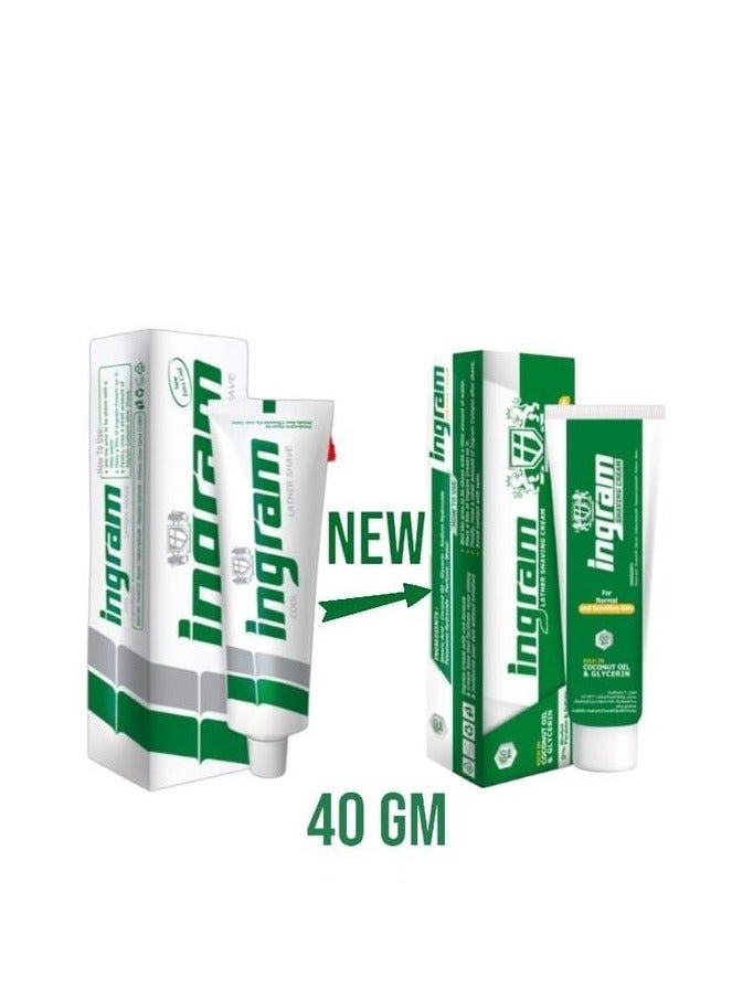 إنجرام رغوة حلاقة باردة خضراء باردة 40 جم