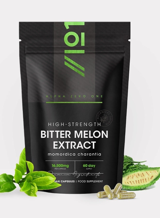 ALPHA01 Bitter Melon 16,500 mg – Supports Blood Sugar & Metabolic Health, 60 Capsules - Image 5