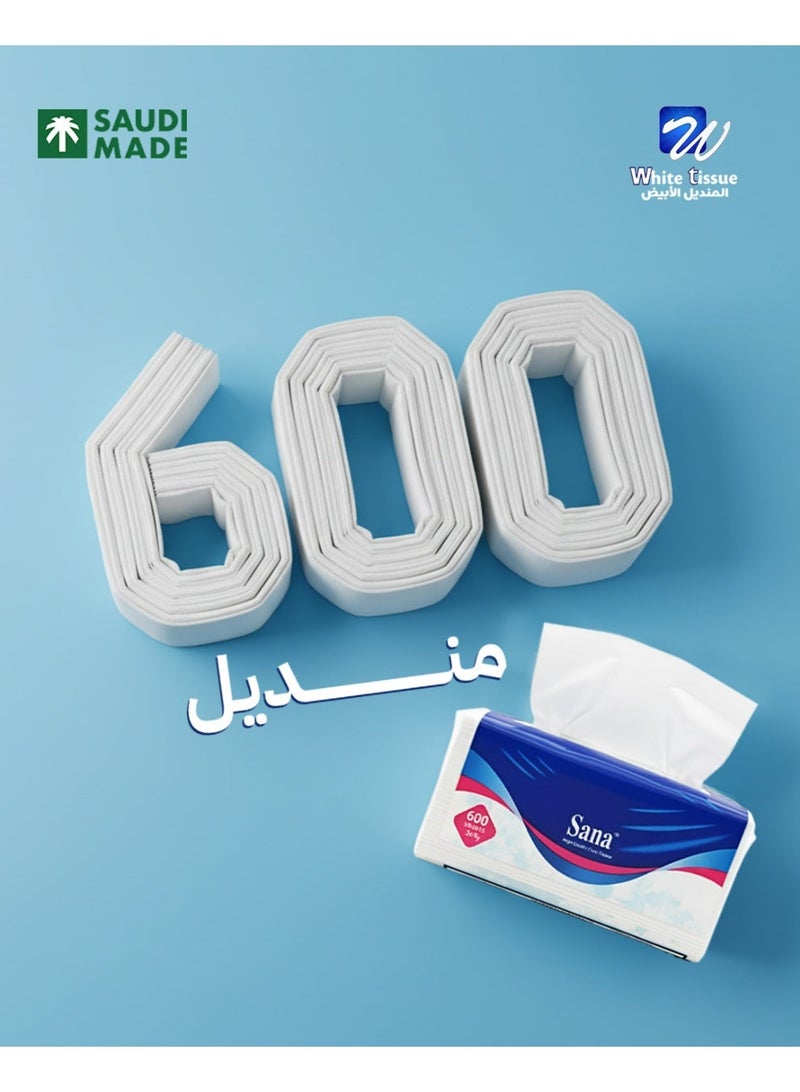 مناديل سنا 600 منديل مفرد 32 عبوة - Image 3