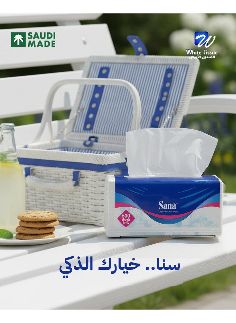 مناديل سنا 600 منديل مفرد 32 عبوة - Image 5